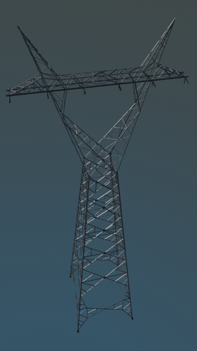 Corset power transmission tower preview image